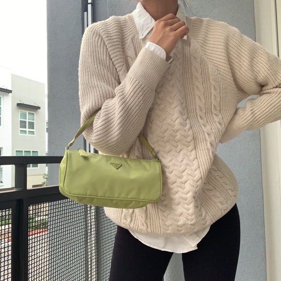 —SOLD Prada Green Nylon Mini Baguette Bag - Picture 7 of 7